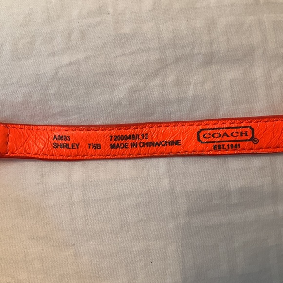 Orange Coach Shirley sandals 71/2 - Picture 4 of 5